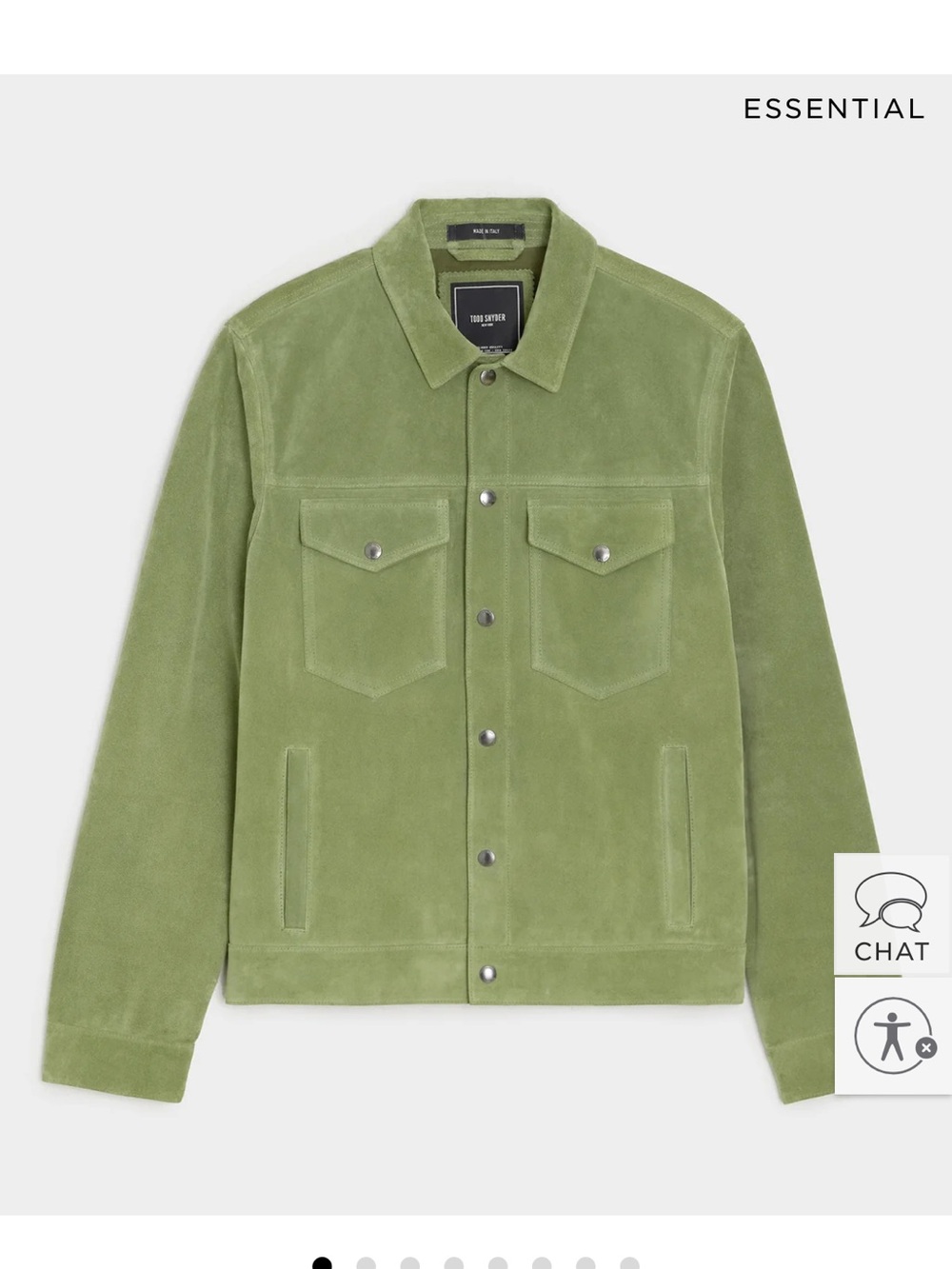 Todd Snyder Italian Suede Dylan Jacket - Desert Sage